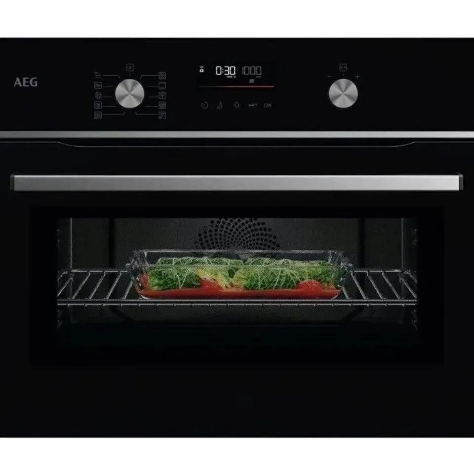 AEG GK6NK401B SERIES 6000 BUILT IN COMBI MICROWAVE FOR TALL HOUSING – BLACK