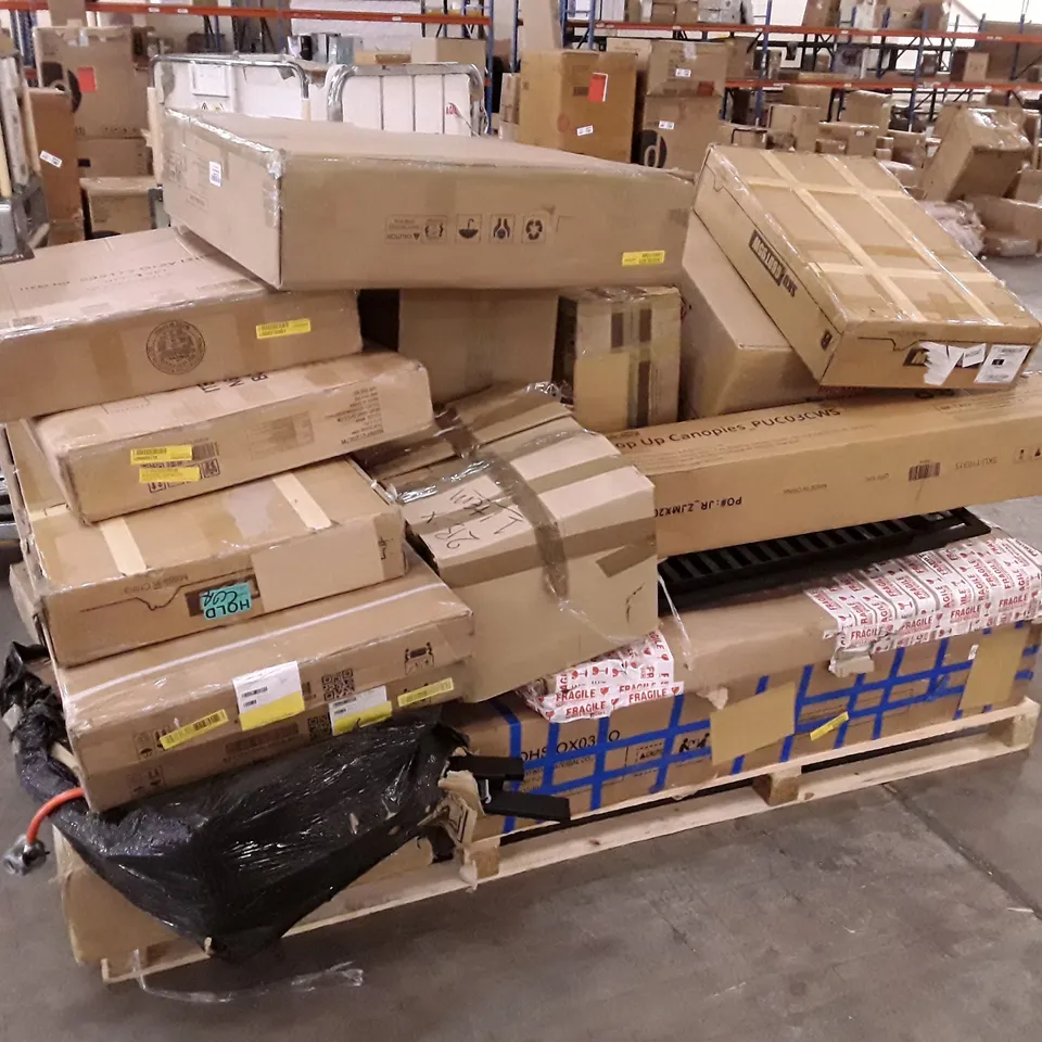 PALLET CONTAINING ASSORTED FLATPACK FURNITURE PARTS
