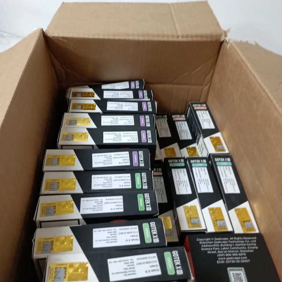 BOX OF APPROXIMATELY 30 ASSORTED ECIGS  INCLUDING ASPIRE AND GEEK VAPE 