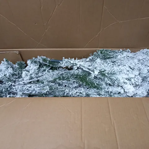 BOXED 7FT FLOCKED EMPEROR TREE - COLLECTION ONLY