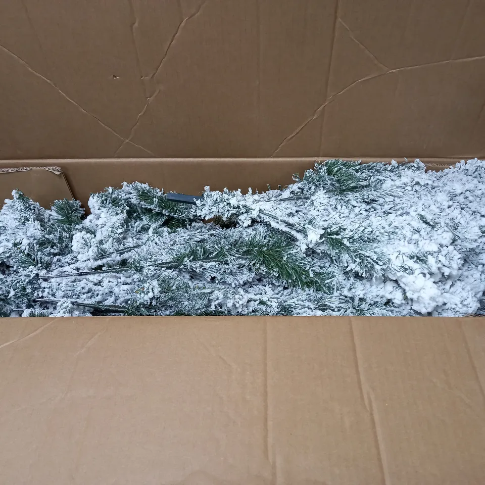 BOXED 7FT FLOCKED EMPEROR TREE - COLLECTION ONLY RRP £139.99