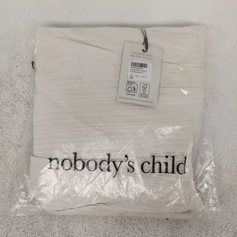 BAGGED NOBODY'S CHILD LUMI LONG SLEEVE BLOUSE IN WHITE SIZE UK LARGE