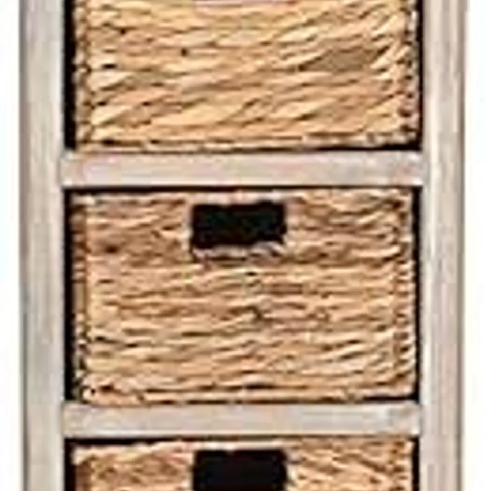 BOXED SAFAVIEH CONTEMPORARY WOODEN , IN VINTAGE WHITE, 30 X 38 X 90.93cm