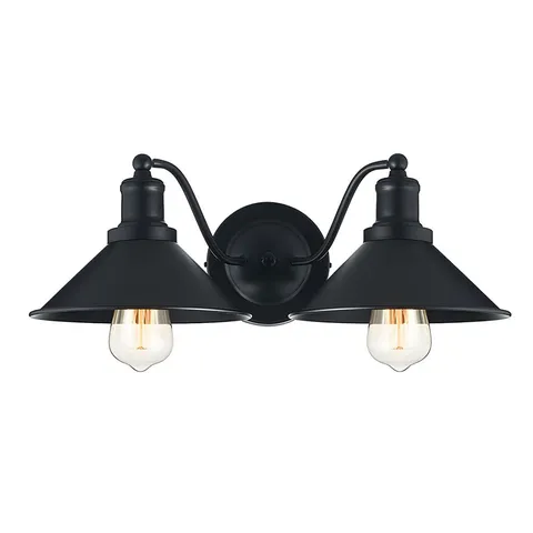 BOXED INDUSTRIAL 2-LIGHT VANITY LIGHT