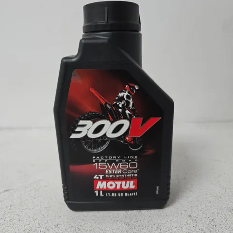 MOTUL 300V FACTORY LINE 15/60 FULLY SYNTHETIC 4-STROKE OIL (1L)