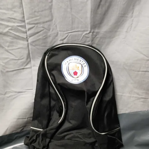 MANCHESTER CITY BACKPACK – BLACK WITH CREST