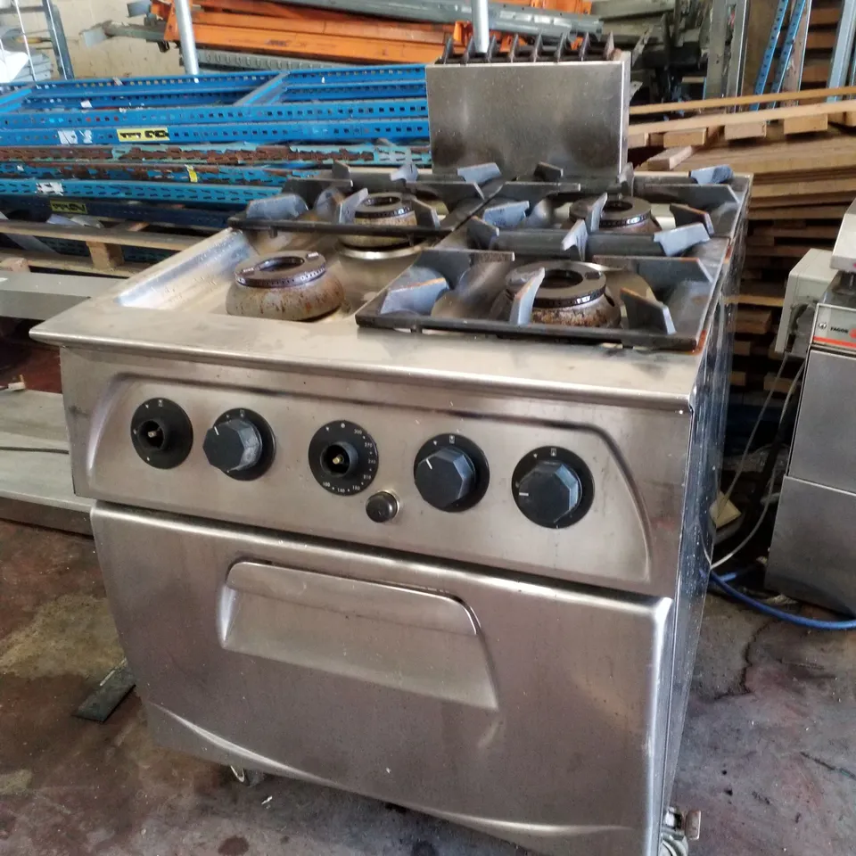 LINCAT Q90 4 BURNER OPEN BURNER RANGE OVEN