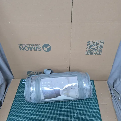 CHARCOAL MEMORY FOAM PILLOW - CHARCOAL-INFUSED MEMORY FOAM, BREATHABLE & SUPPORTIVE