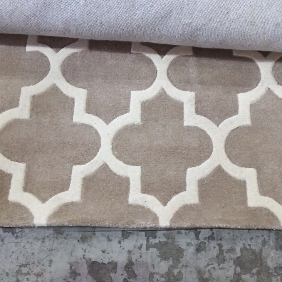ORIENTAL WEAVERS RUG , WOOL AND VISCOSE, ARABESQUE BEIGE SIZE 200 X 285CM X 285CM