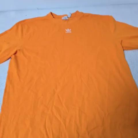 Adidas Orange LOGO TEE - SIZE 10