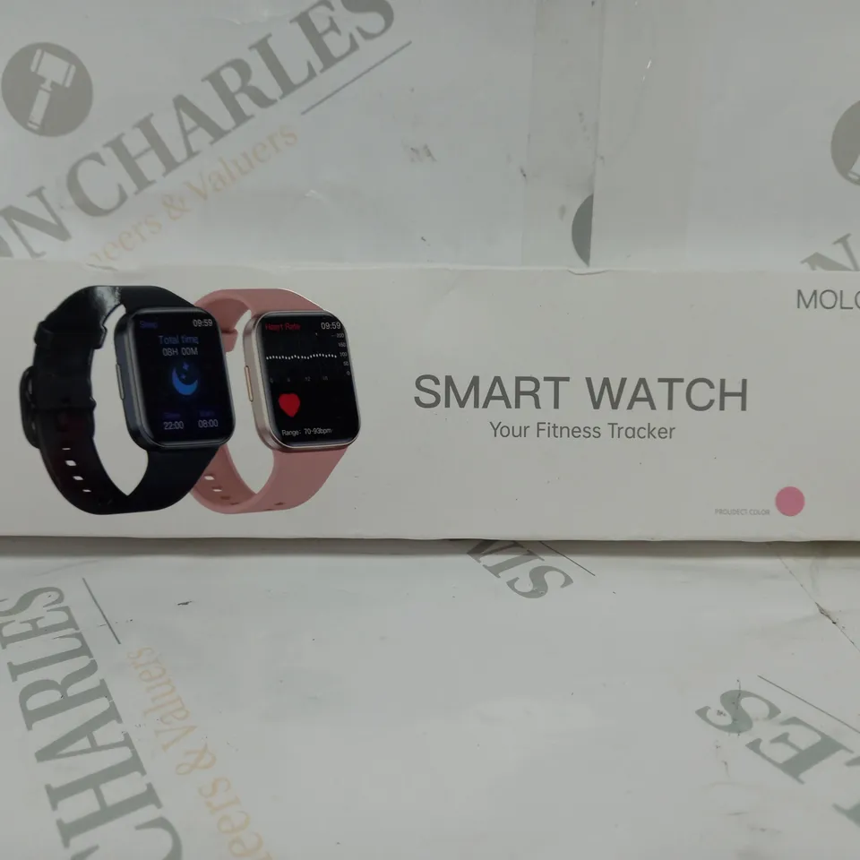 BOXED MOLOCY SMART WATCH COLOUR PINK 