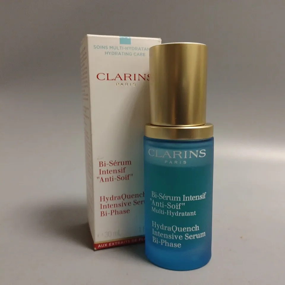BOXED CLARINS HYDRAQUENCH INTENSIVE SERUM BI-PHASE (30ml)