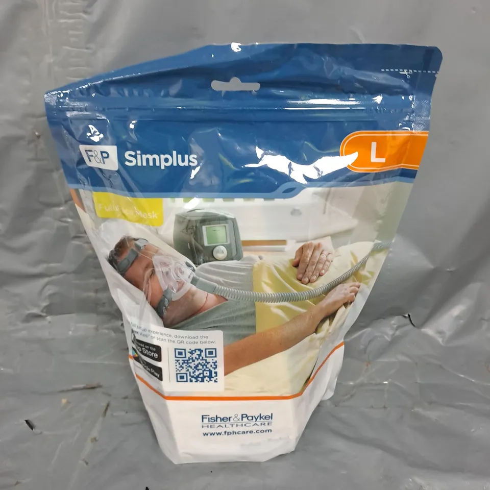 SEALED F&P SIMPLUS FULL FACE MASK - L
