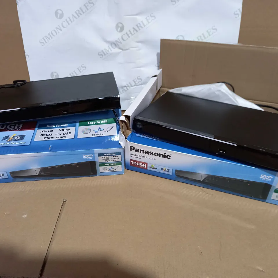 2 ASSORTED PANASONIC DVD/CD PLAYERS