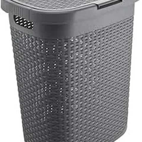 ADDIS 50-LITRE FAUX RATTAN LAUNDRY HAMPER