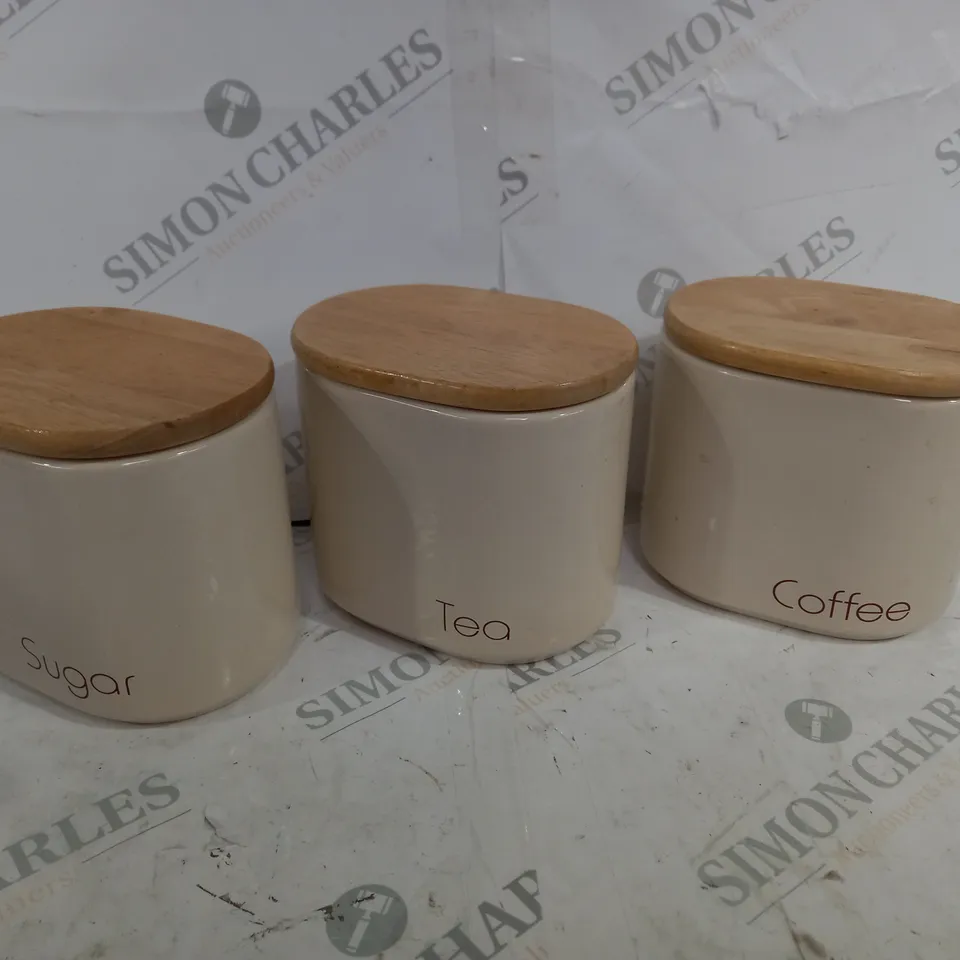 TEA/SUGAR/COFFEE JAR SET