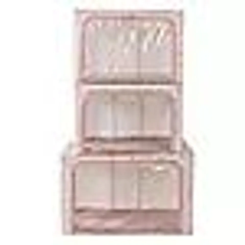 PERIEA SET OF THREE ULTIMATE COLLAPSIBLE STORAGE IN BLUSH BLOSSOM