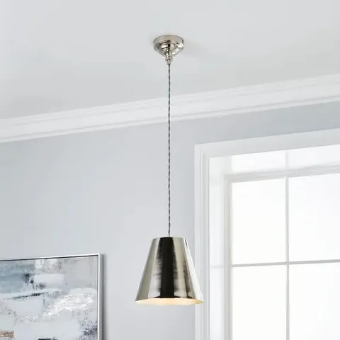 BOXED DUNELM DORMA BEDFORD NICKEL PENDANT LIGHT 