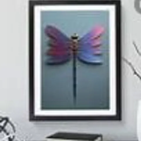PRECIOUS DRAGONFLY - SINGLE PICTURE FRAME PRINT  