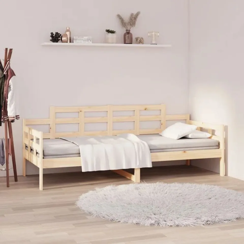 BOXED DESIGNER GARCIA SOLID WOOD DAYBED WITH TRUNDLE