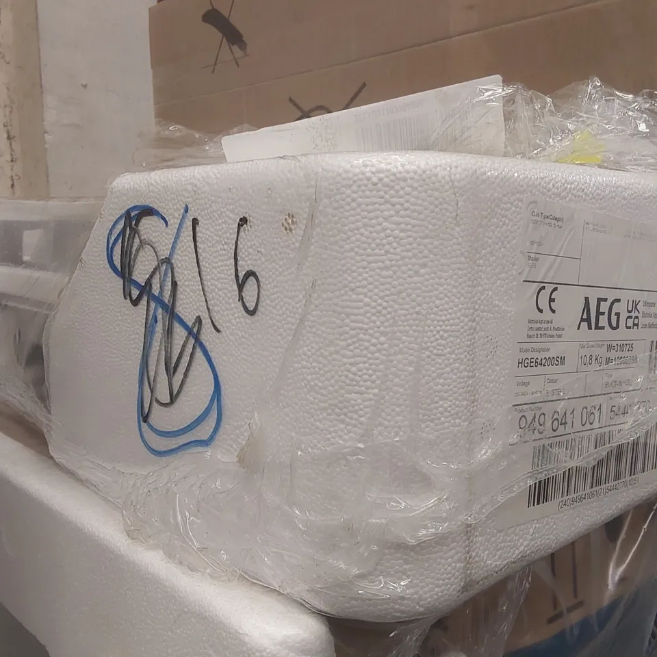 AEG 3000 SERIES 60CM 4 BURNER GAS HOB WITH WOK BURNER -STAINLESS STEE HGE64200SM