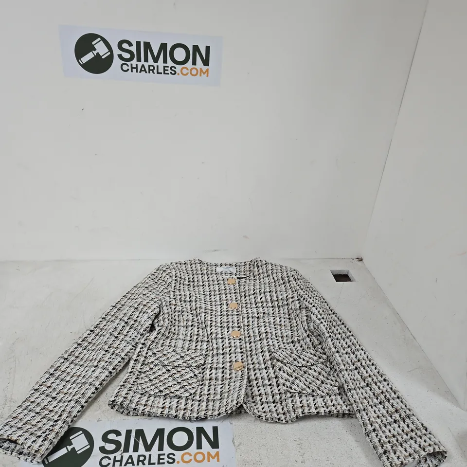 HELENE BERMAN LONDON TWEED JACKET, UK 16, MADE IN ENGLAND