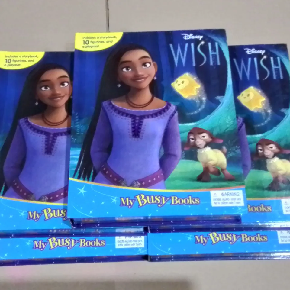 LOT OF 5 BRAND NEW DISNEY WISH MY BUSY BOOKS