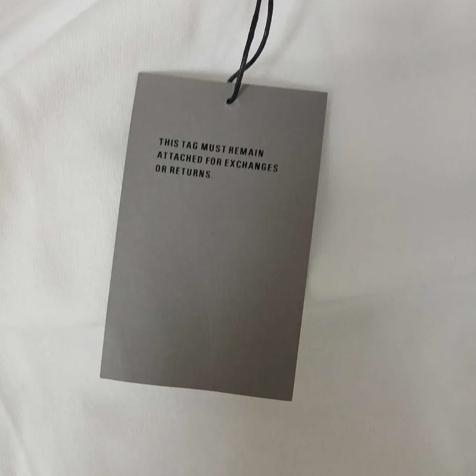 BALENCIAGA WARDROBE UNISEX WHITE T-SHIRT WITH BACK LOGO SIZE M