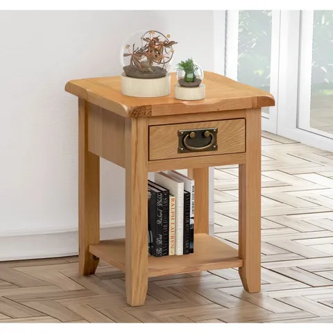 BOXED ELDRED SIDE TABLE - OAK (1 BOX)