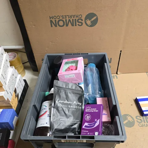 TOTE OF APPROXIMATELY 20 ASSORTED COSMETICS TO INCLUDE: NECK SERUM 