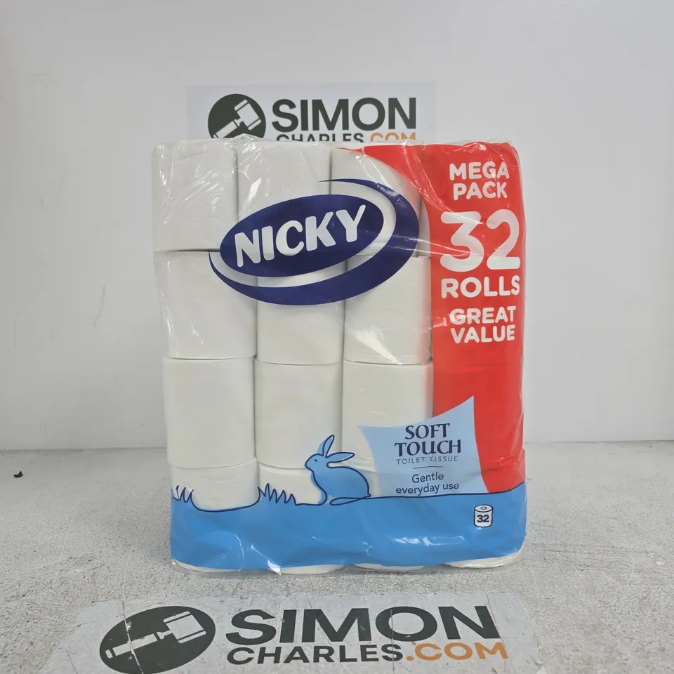 NICKY MEGA PACK 32 ROLLS TOILET TISSUE
