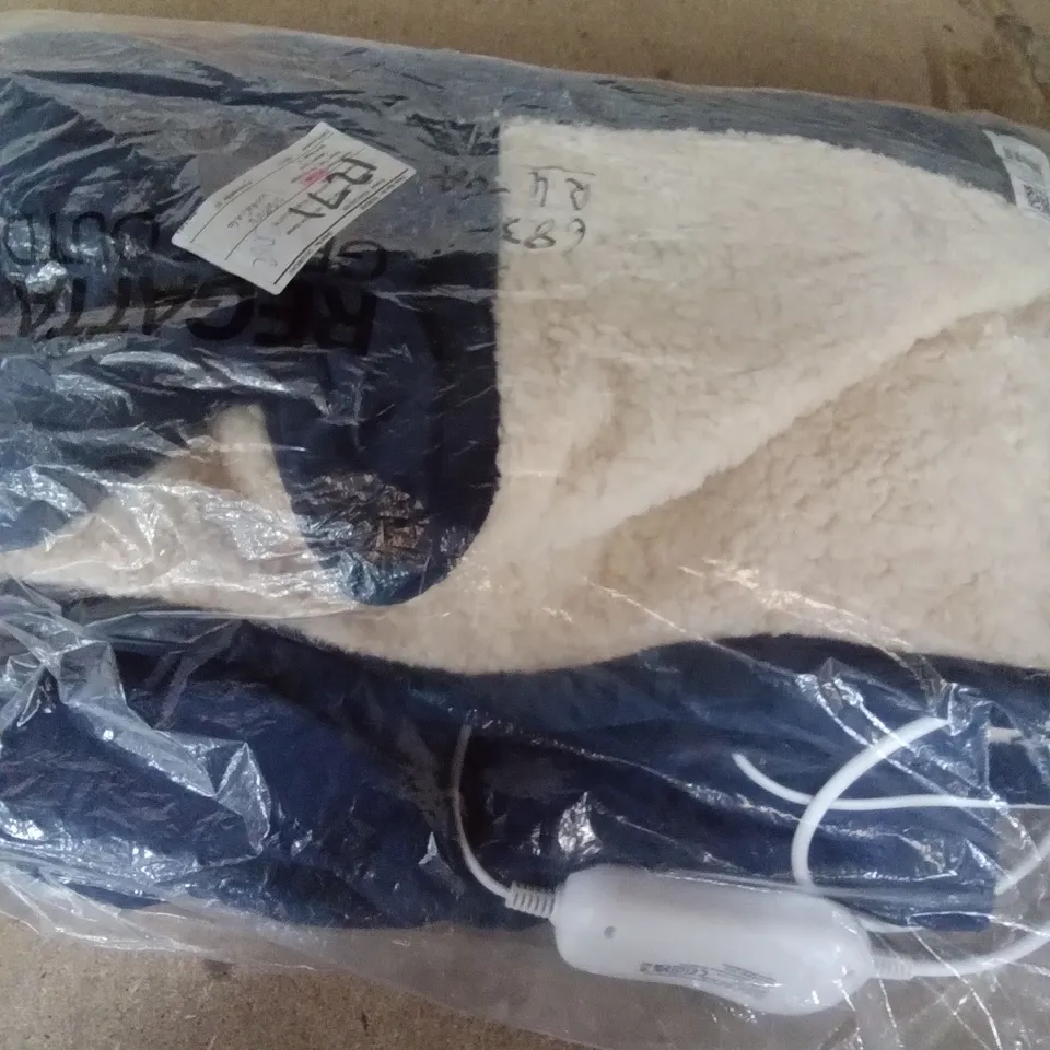SUPER POLAR FLEECE HEATED BLANKET ( BLUE )