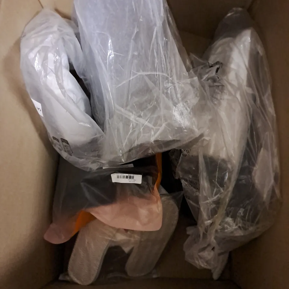 BOX OF APPROXIMATELY 10 PAIRS OF ASSORTED SHOES IN VARIOUS COLOUR, STYLES AND SIZES