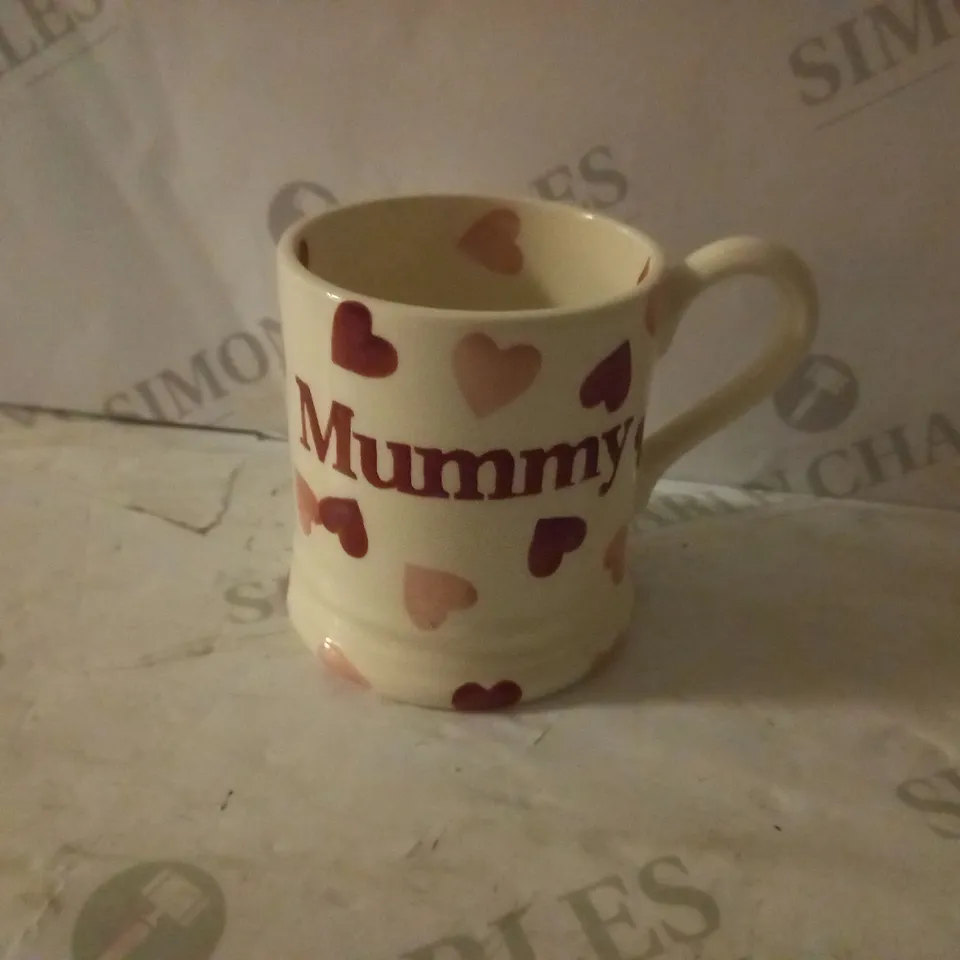 PINK HEARTS 1/2 PRINT MUG - BOXED RRP £23