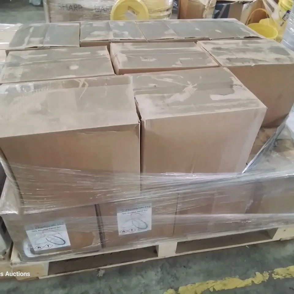 PALLET OF 19 CASES EACH CONTAINING 4 × 5LITRES SURE 70% ALCOHOL HAND GEL