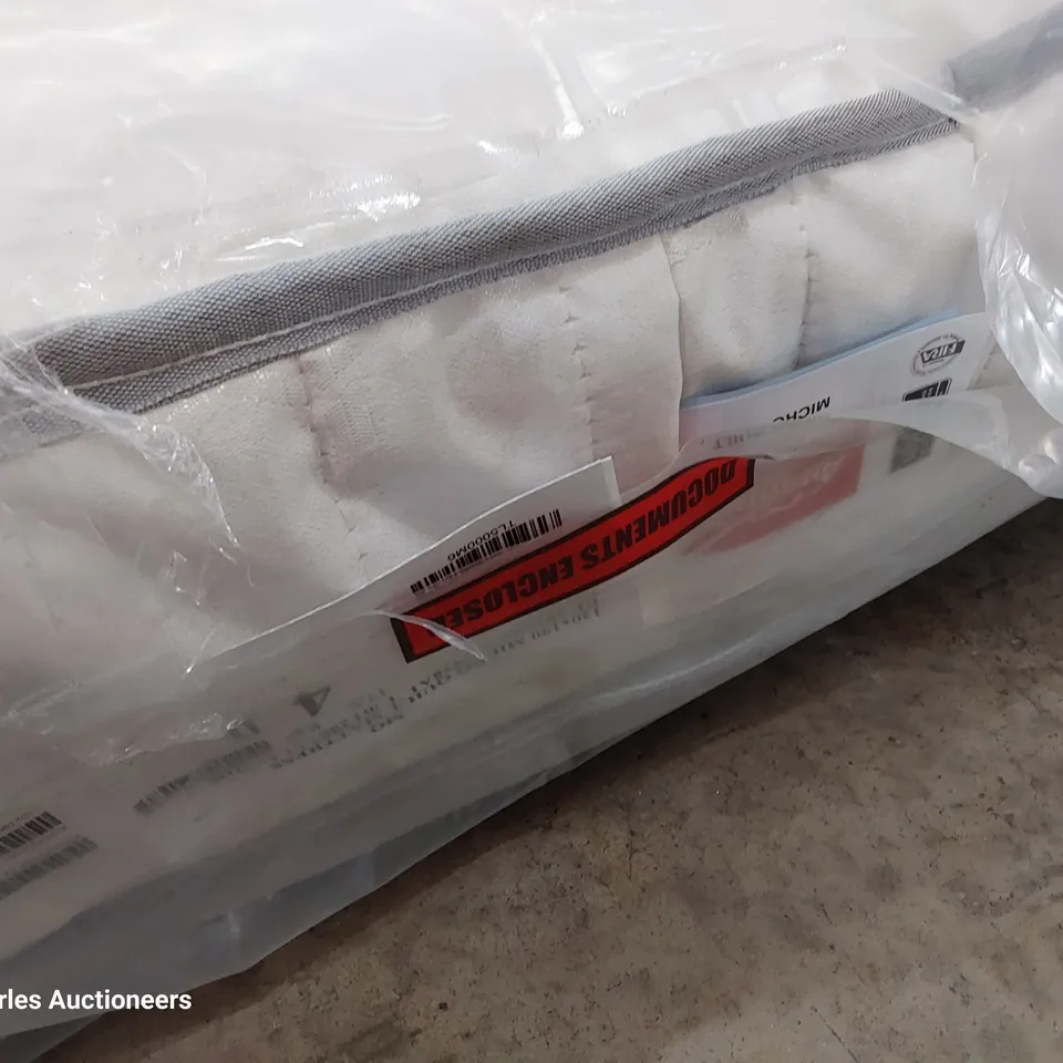 QUALITY BAGGED AIRSPRUNG 4' SMALL DOUBLE MICRO QUILT MATTRESS 