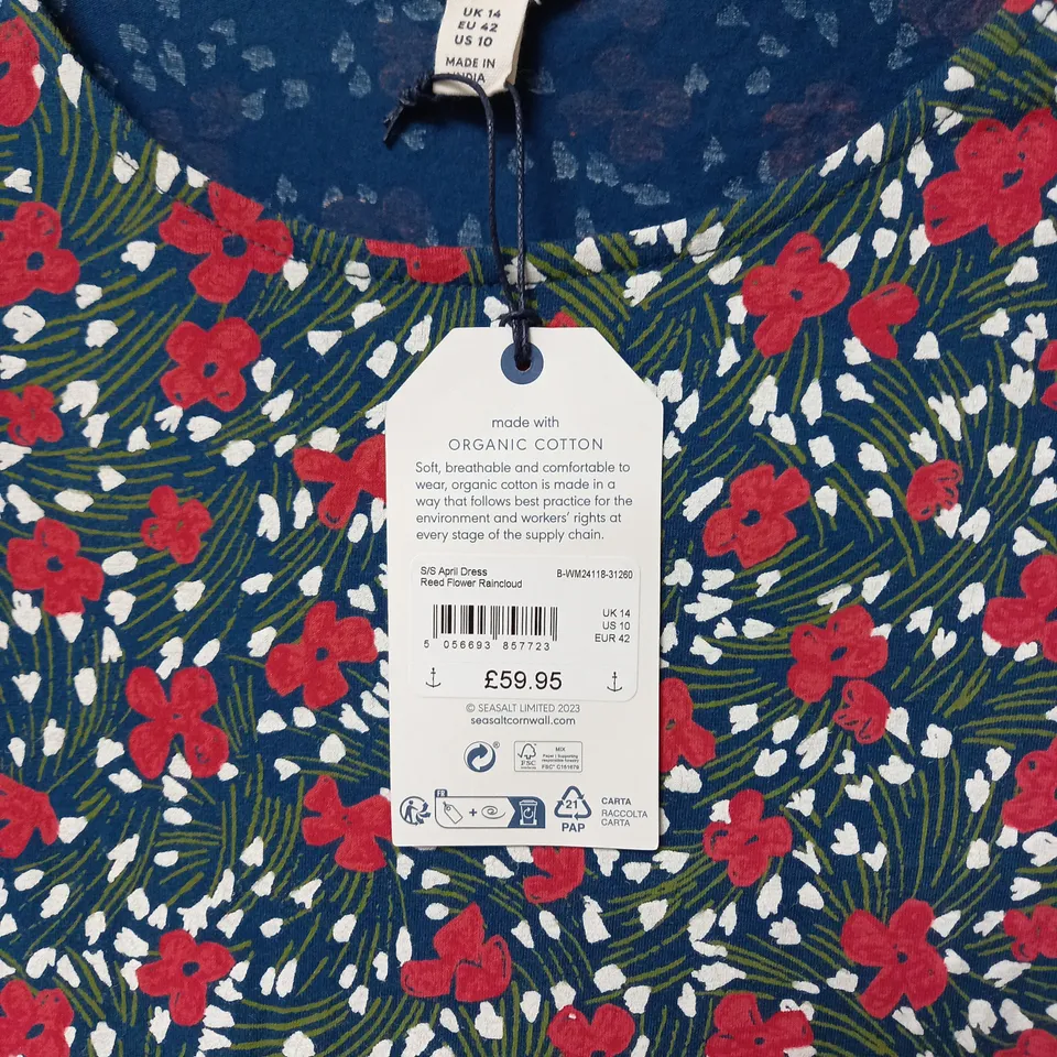 SEASALT CORNWALL SHORT SLEEVE APRIL DRESS - UK 14
