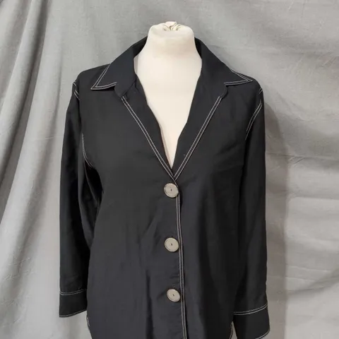 MASSIMO DUTTI WOMEN'S BLACK BUTTONED SHIRT β UK 14