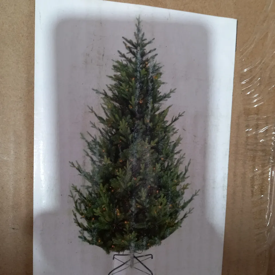 BOXED HELSINKI PRE LIT UPSWEPT TREE 7FT - COLLECTION ONLY  RRP £199.99