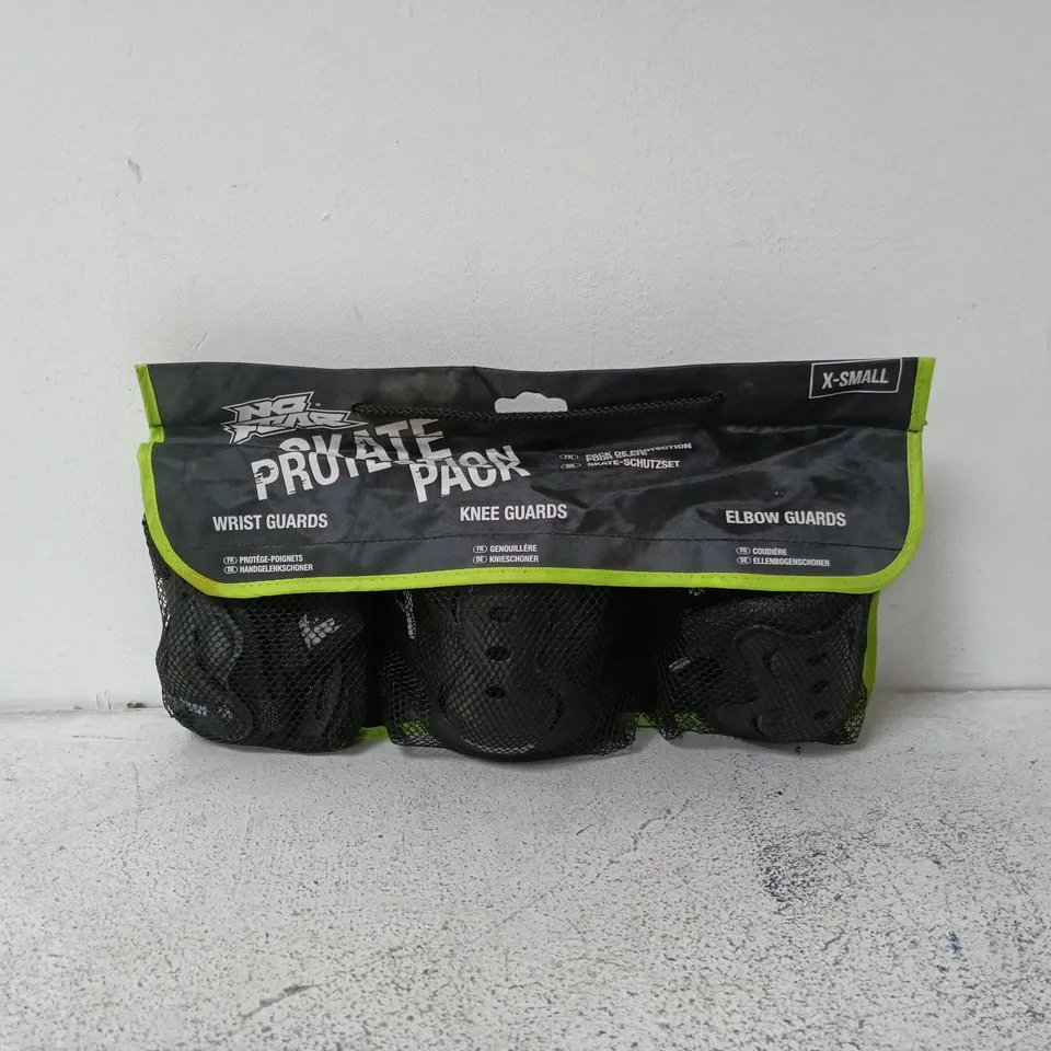 NO FEAR SKATE PROTECTION PACK EXTRA SMALL WRIST/KNEE/ELBOW