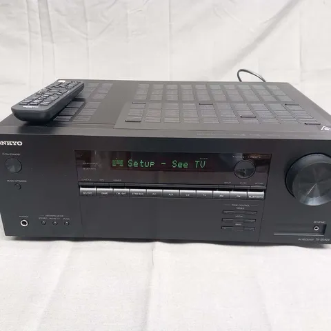 ONKYO TXSR494 BLACK 7.2 CHANNEL HOME CINEMA / AV RECEIVER, DOLBY/DTS:X, 4K, BLUETOOTH, 160W/CHANNEL