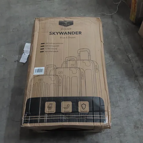 BOXED LUGG 3PCS SKYWANDER LUGGAGE SET 