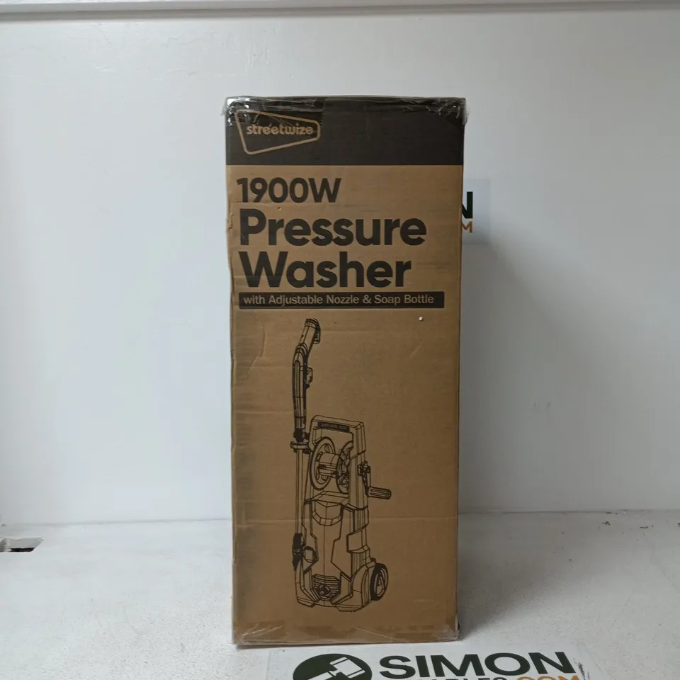 STREETWIZE 1900W PRESSURE WASHER BOXED