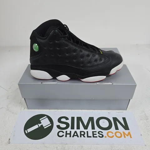 BOXED PAIR OF NIKE AIR JORDAN 13 RETRO IN BLACK - UK 10