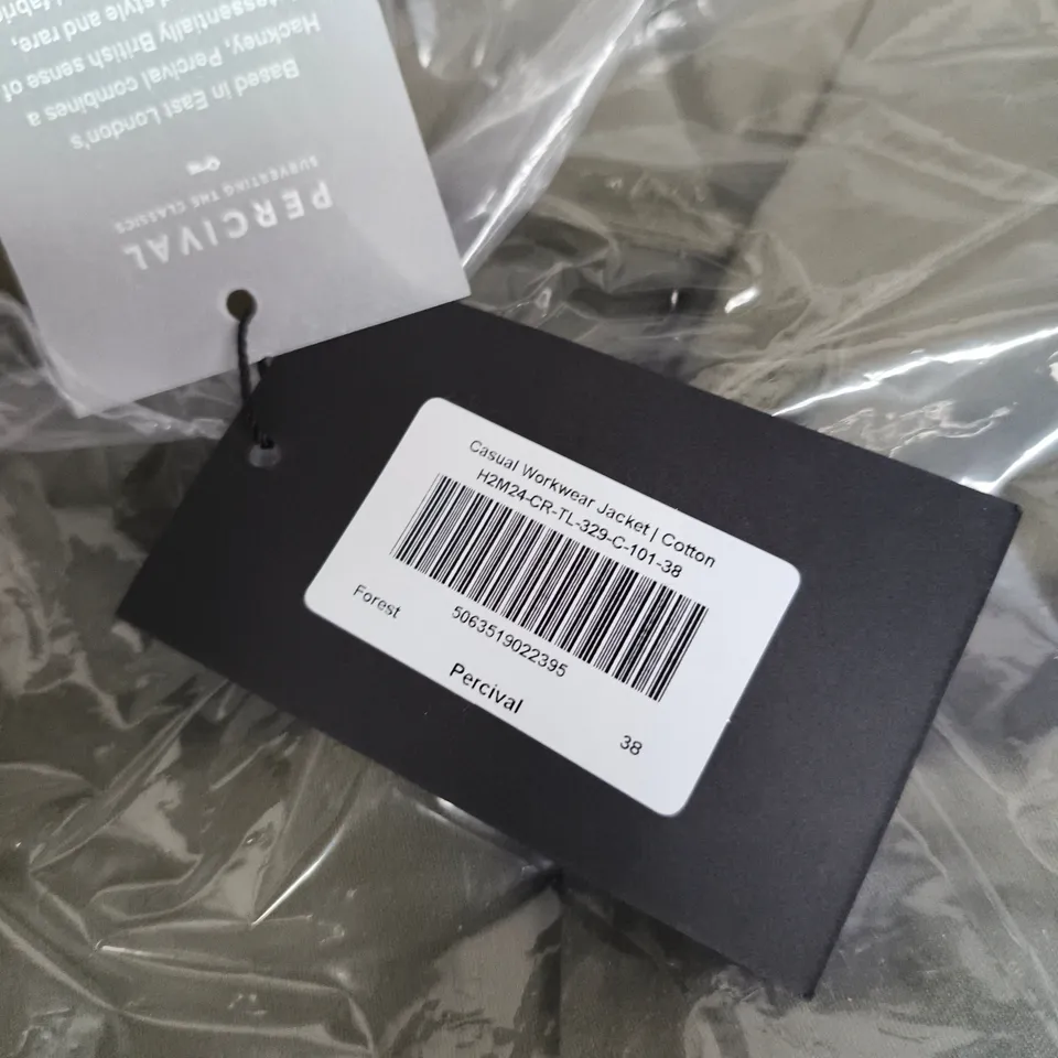 PERCIVAL CASUAL WORKWEAR JACKET, COTTON – FOREST, UK 38