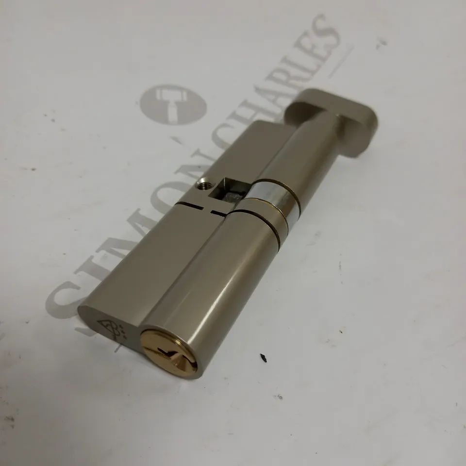 DUAL FINISH BRASS & SATIN NICKEL ETD4050 40MM INT LOCK