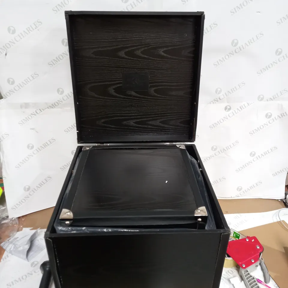 KELLY HOPPEN SET OF NESTING STORAGE BOXES - BLACK