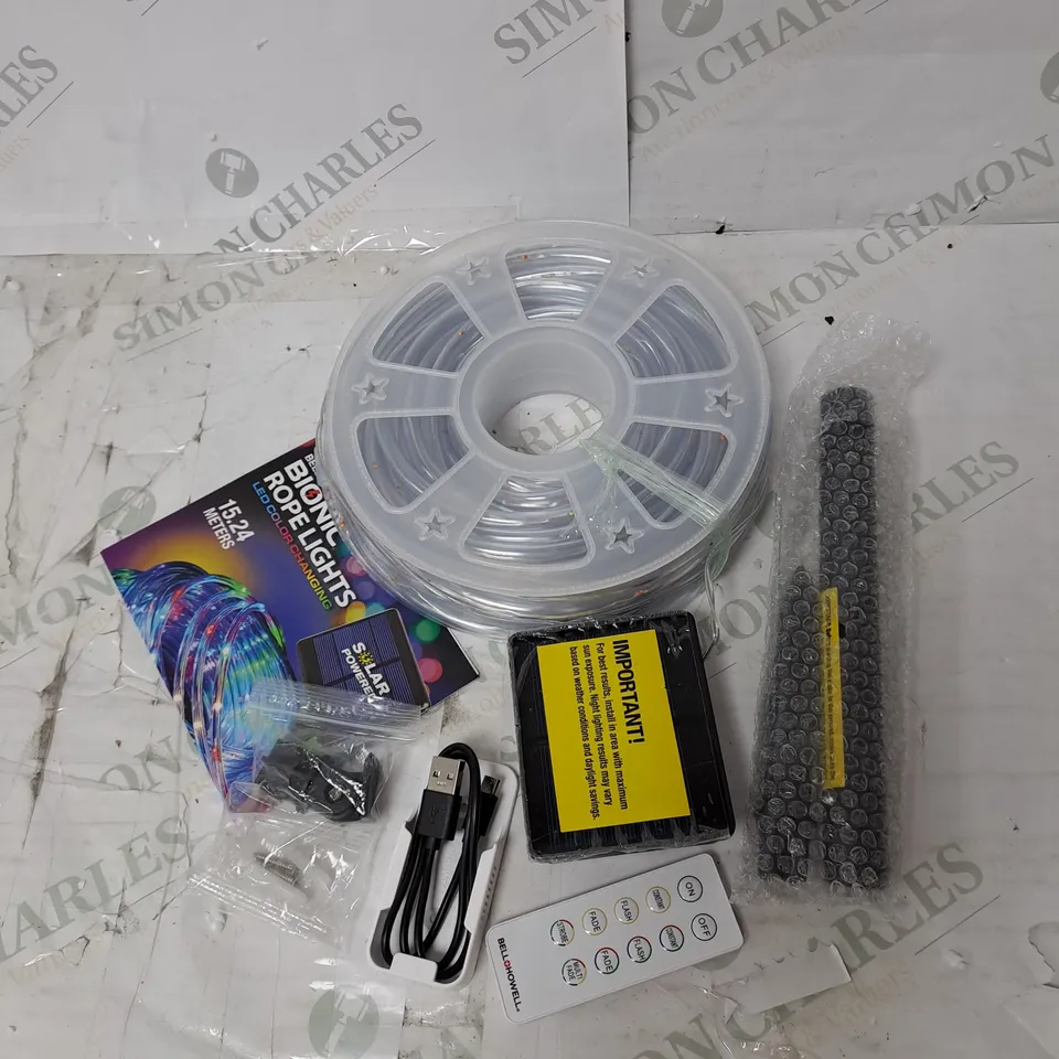 BOXED BELL & HOWELL DUAL POWER BIONIC ROPE LIGHTS - LED COLOUR CHANGING
