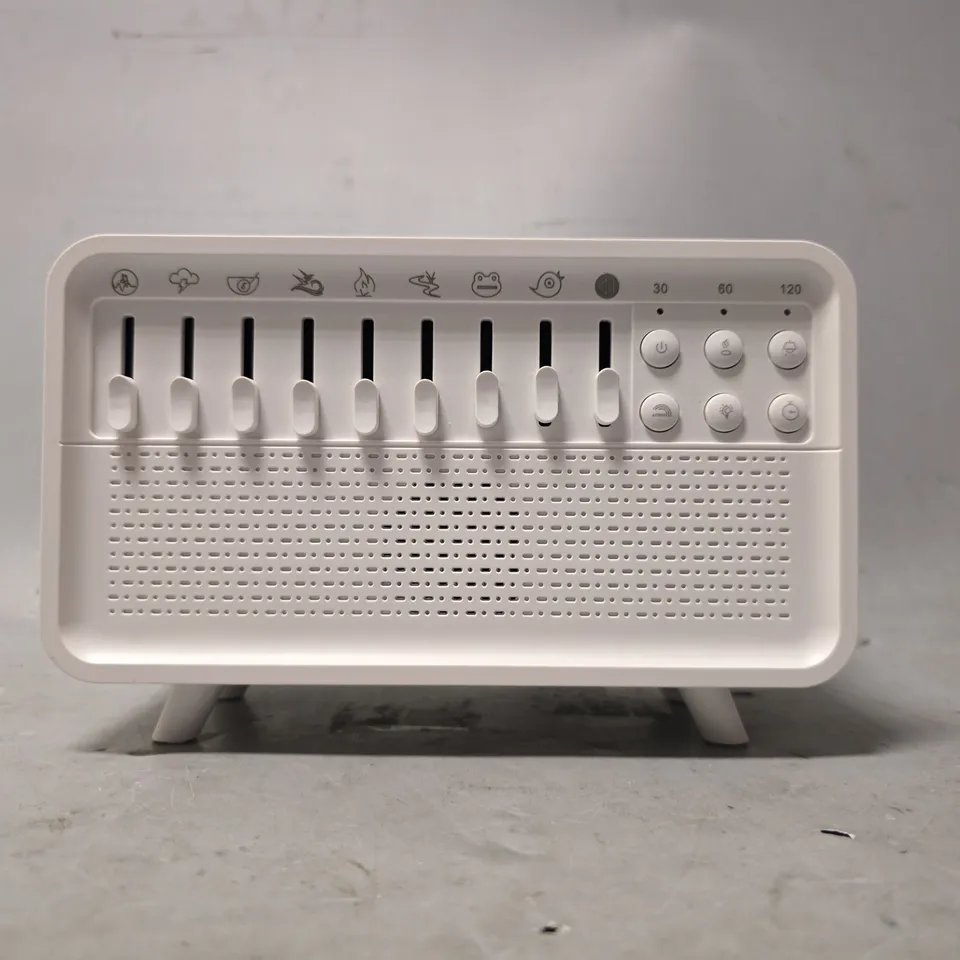 BOXED UNBRANDED WHITE NOISE SLEEPING MACHINE WITH DIFFUSER 