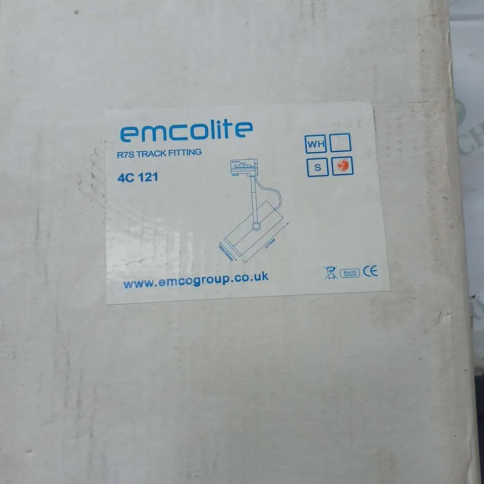 PALLET CONTAINING APPROXIMATELY 44 BOXED EMCOLITE R7S TRACK FITTING 4C 121